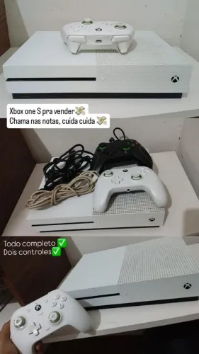 Xbox one s completo pegando tudo vários jogos
