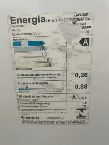 Máquina de lavar Brastemp 11kg