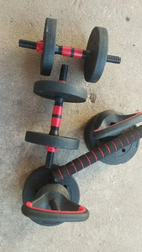 Kit 6 em 1 de musculação ajustáveis