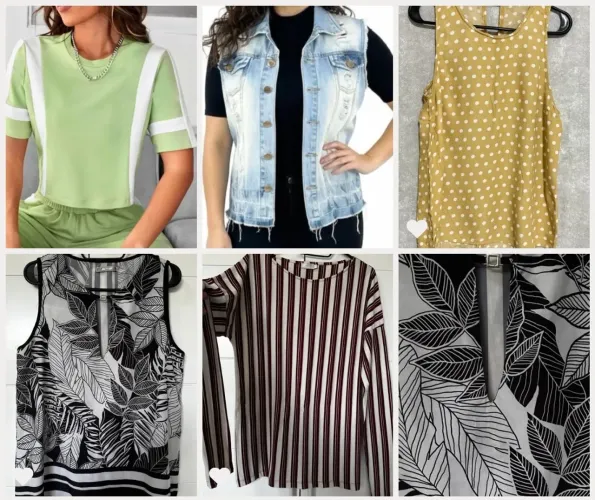 Kit lote de blusas fem G