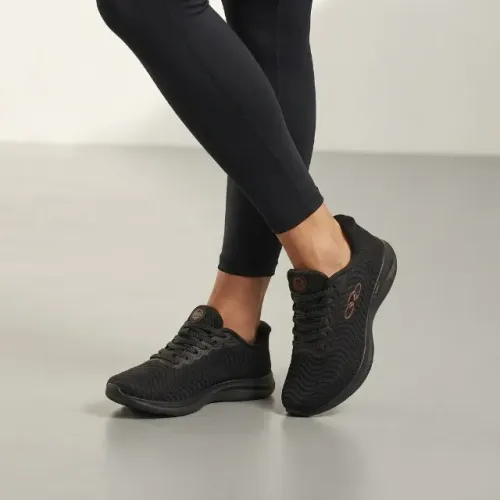 Tênis Olympikus Feminino Atmos Preto Original Confortável Esportivo Casual Ultraleve