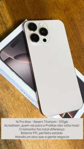 iPhone 16 Pro Max com 512 GB