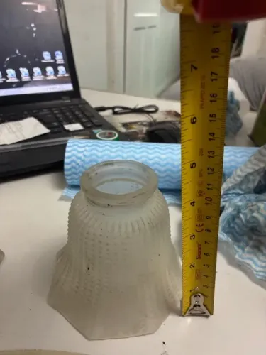cupula estilo pata de vaca para lustres em vidro