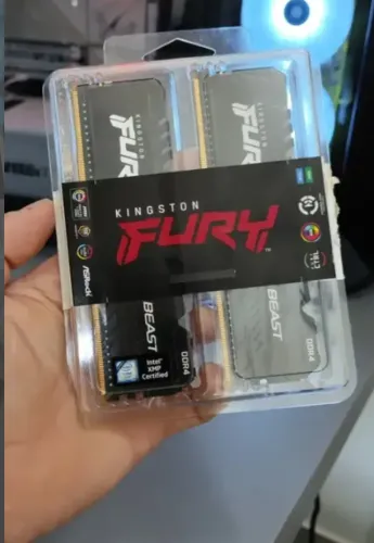 Memoria Kingston Fury Beast Rgb 16gb (2x8) Ddr4 3600mhz