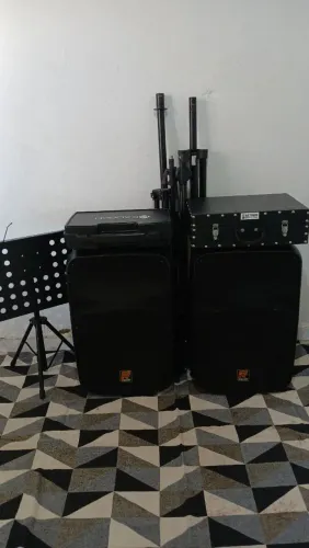2 STANER SR-315A ATIVAS + YAMAHA MG10XU + MICS. KADOSH ....EQUIPAMENTO COMPLETO!!!
