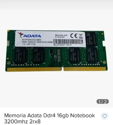 Memoria Adata Ddr4 16gb Notebook 3200mhz 2rx8