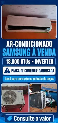 Ar-condicionado com a placa evaporadora queimada 