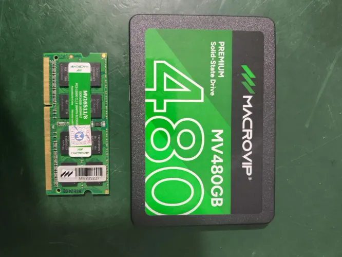 SSD 480GB + 8GB DDR3 NOTEBOOK R$ 400,00
