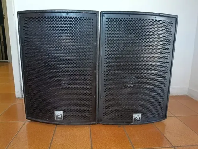 Par cx ativa passiva 15 pol placa audio leader cm 800