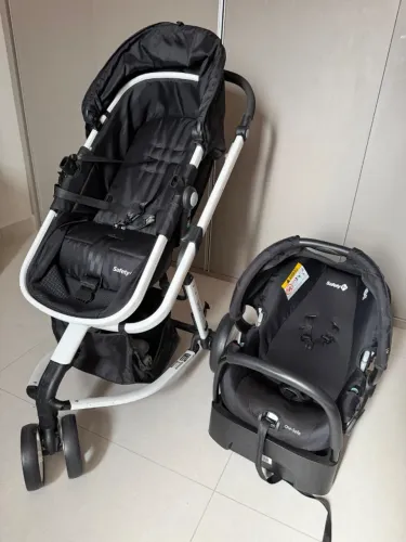 Carrinho safety com bebê conforto 3 em 1