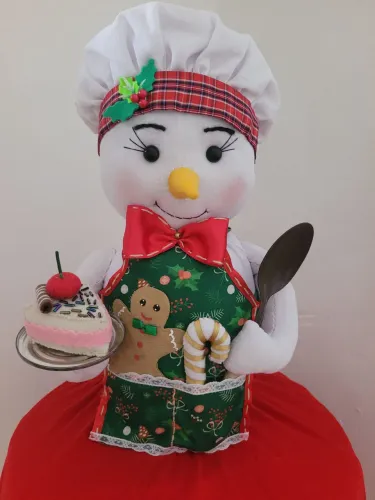 Boneco de neve confeteira