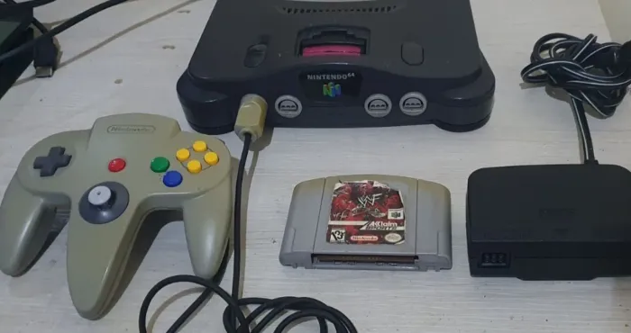 VÍDEO GAME PARA COLECIONADOR ITEM EXCLUSIVO COM CONTROLE JOGO E CABOS