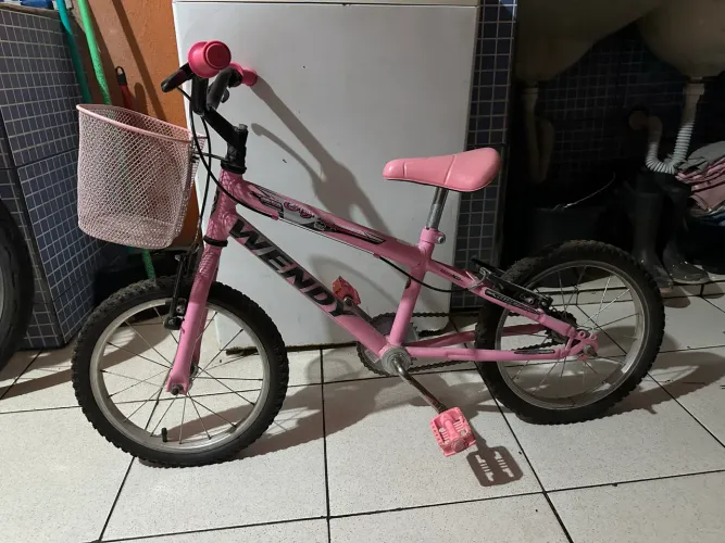 Bicicleta Infantil Wendy Aro 16 Rosa