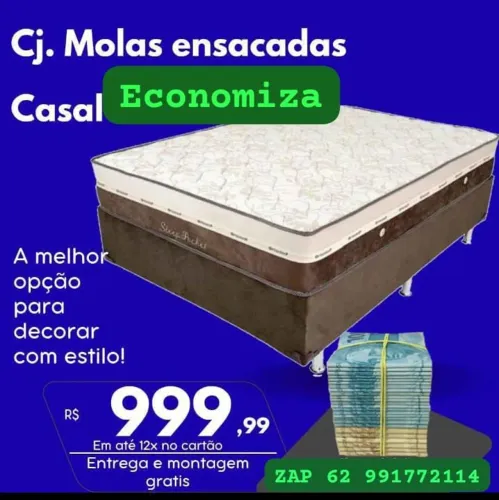 Lançamento colchão e base casal PADRÃO FRETE GRÁTIS