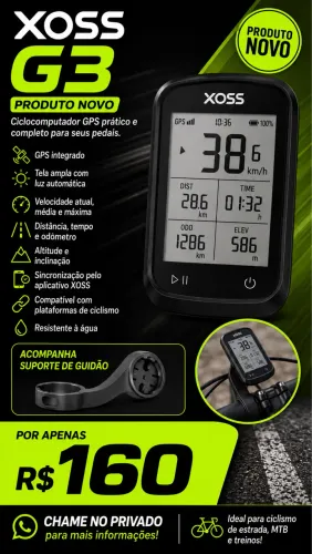 XOSS G3 - PRODUTO NOVO