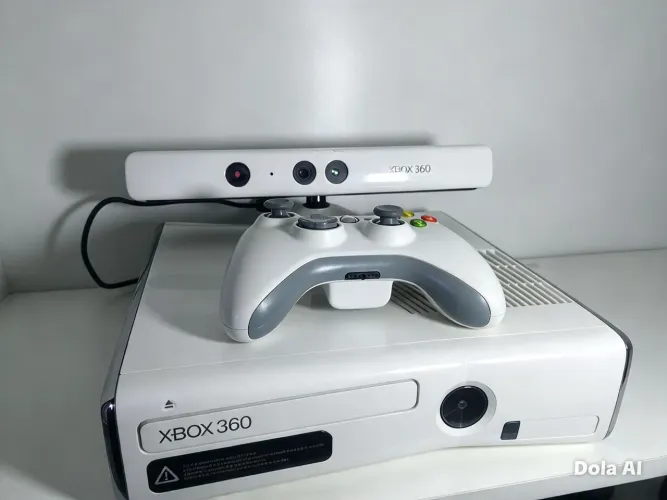 Xbox 360 com Kinect e jogo de brinde