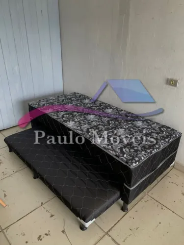 Cama Box Solteirão Com Auxiliar Espuma D23