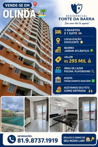 Vende-se Olinda Forte da Barra 