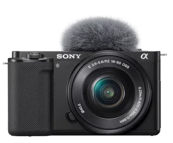 Câmera Sony ZVE10 com kit 16-50 mm (LACRADA)