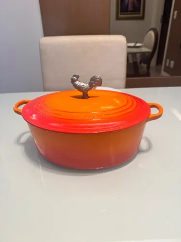 Panela Le Creuset Signature Oval 31 cm com puxador comprado em Paris