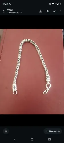 Pulseira prata peruana