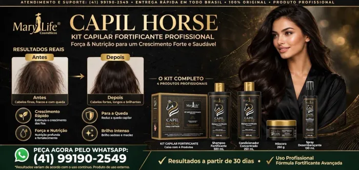 Kit para crescimento capilar, fortalecimento