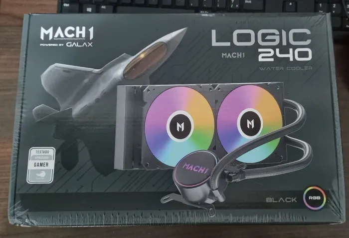 Water Cooler MACH1 Logic, RGB, 240mm, AMD e Intel. Ainda lacrado!