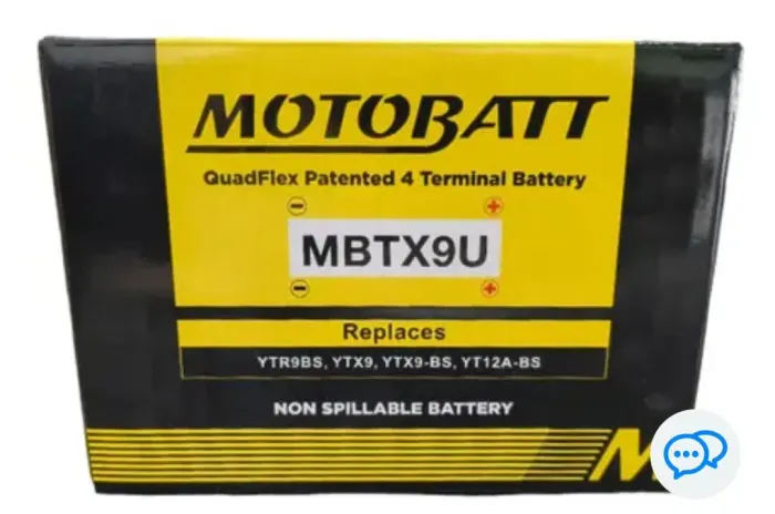 Bateria Motobatt Mbtx9u - Suzuki GSX-s 750 - Ténéré 1200 - Shadow 600 - Entre outras 