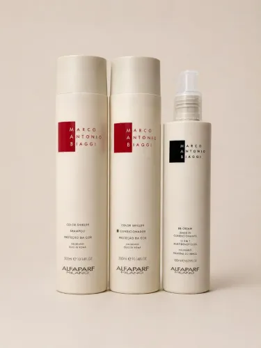 Shampoo, condicionador e leave in