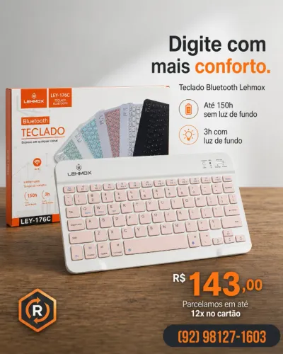 Teclado Bluetooth Retroiluminado