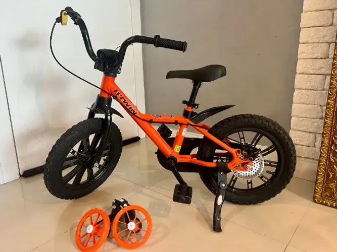 Bicicleta Infantil Aro 14 Robot Btwin Laranja