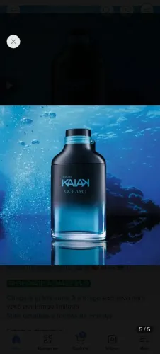 Perfume natura Kaiak oceano masculino