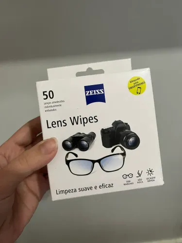 50 lenços Zeiss para limpeza de telas e lentes