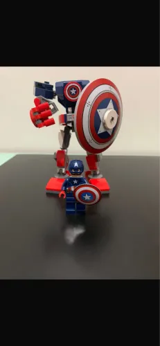 Brinquedo de Lego Marvel Capitão América 