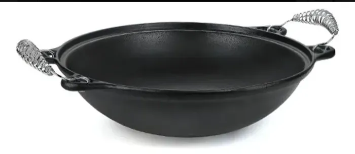 Panela de ferro mineira Wok 38x10cmm