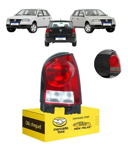 Lanterna Traseira Direita Vw Gol G4 2006 2007 08 09 10 2011 Direito/passageiro