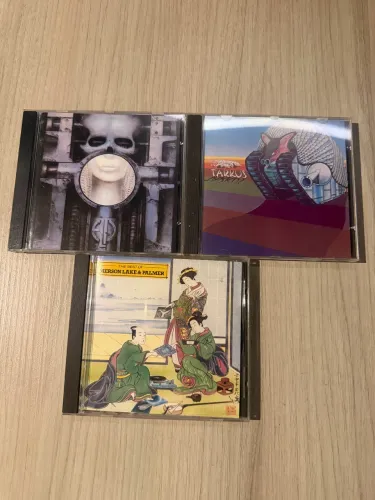 lote 3 cds emerson lake and palmer rock progressivo