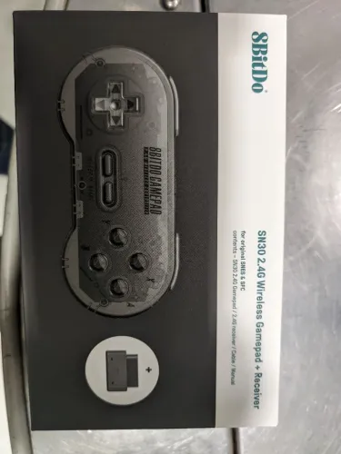 Controle sem fio super Nintendo SN30 lacrado