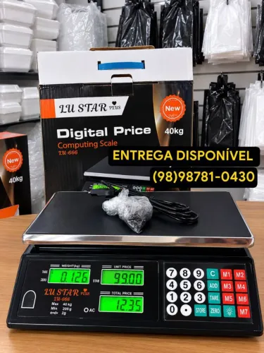 Balança Digital até 40Kg | Padaria Frutaria Peixaria Frigorífico