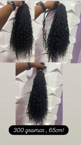 Cabelo humano fios grosso bem conservado
