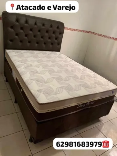 Cama box colchão e Base