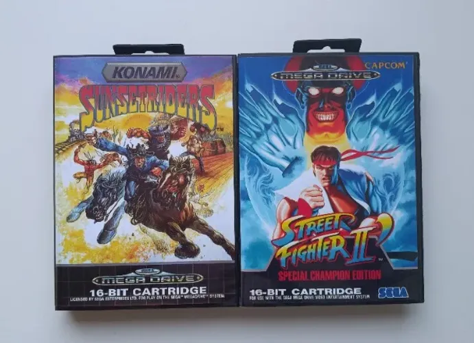 Kit 2 Jogos Sunset Riders + Street Fighter Ii: Special Champion Edition-Mega Drive