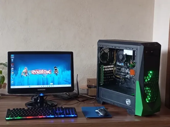 Troco Por Celular | Pc Intel Core i5-7500 7t h Gen + 8gb Ddr4, Nvme 256gb | Completo!!