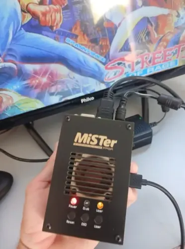 MiSTer FPGA Completo + SDRAM 128MB Terasic + SNACs (SNES, Mega, NES, PS1) + Fonte MeanWell