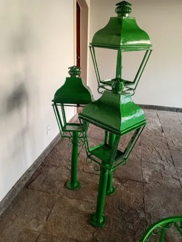 3 LAMPIÕES JARDIM DECORAÇÃO