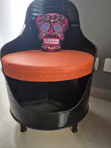 2 Poltronas harley davidson feita de tambor