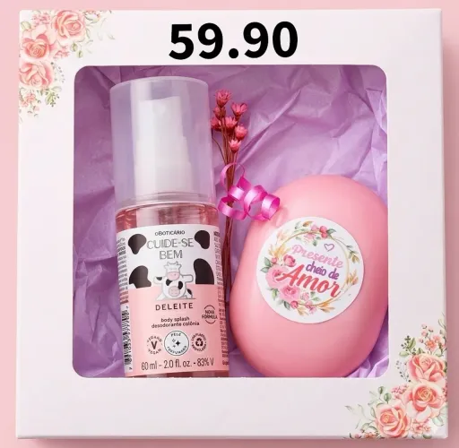 Kit personalizado Boticário e Eudora
