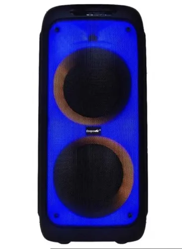 Caixa de Som Ecopower EP-1910 - 100W RMS, som torreBluetooth, Bateria e Karaokê