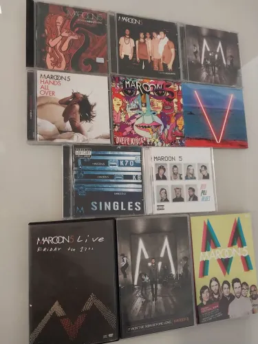 Coleção cds e dvds Maroon 5