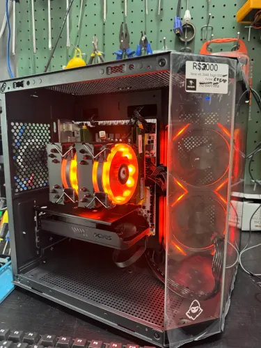Cpu gamer promoção xeon 2680v4 16gb ddr4 rx 550 4gb